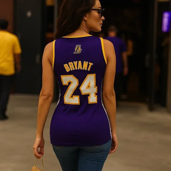 Kobe Bryant Women's Laker Basketball Top - Picture 3 of 4